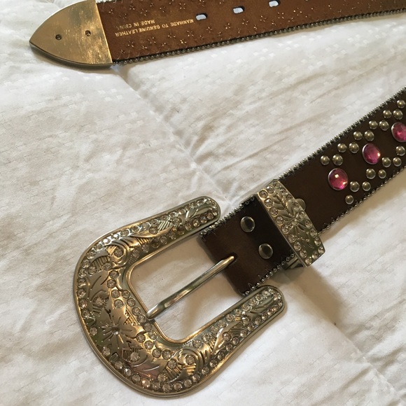 Pink rhinestone belt - Picture 3 of 4